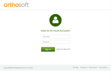 Tablet Screenshot of myorthosoft.com